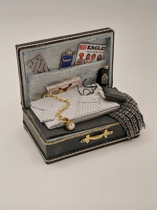 Men's Suitcase, Filled, Black