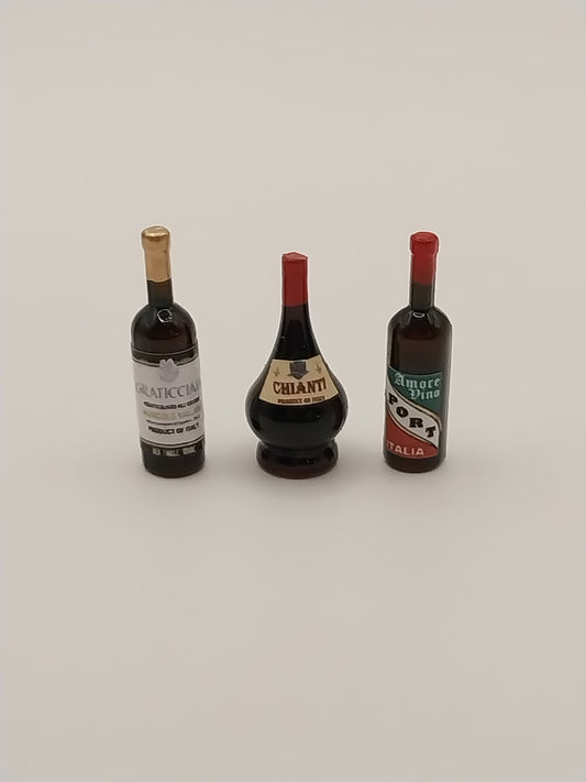 Wine Set, 3pc, Chianti, Port, Craticciaia