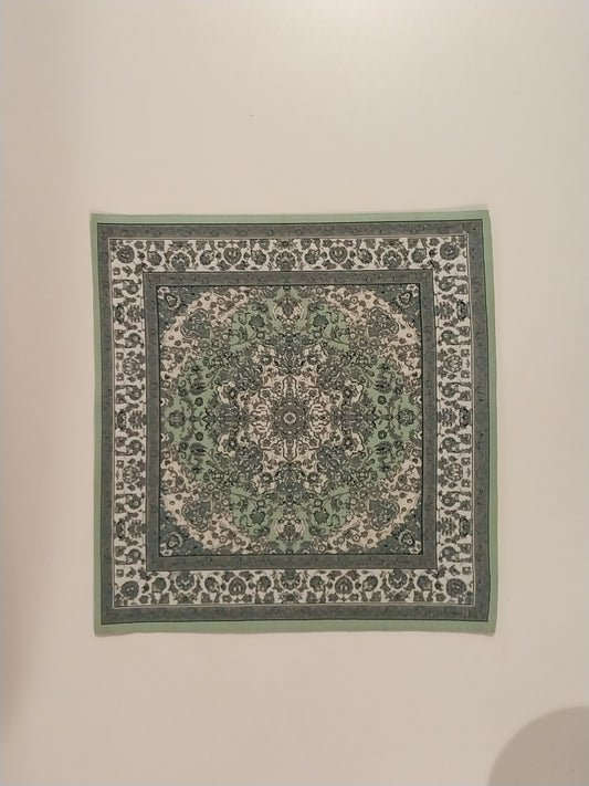 Rug, Oriental, Lime, Green, White