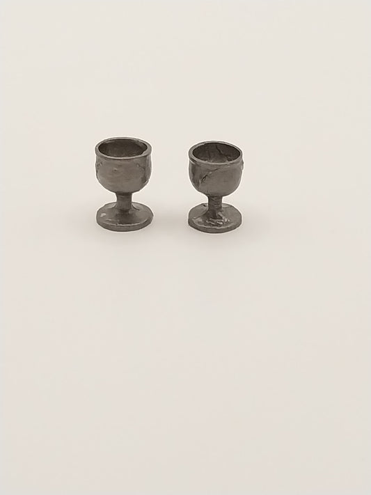 Pewter Goblets, 2pc
