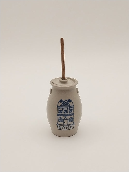 FCC643, Stoneware Butter Churn