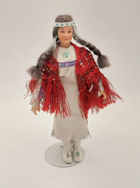 Native American Lady Doll, Dessert Butterfly