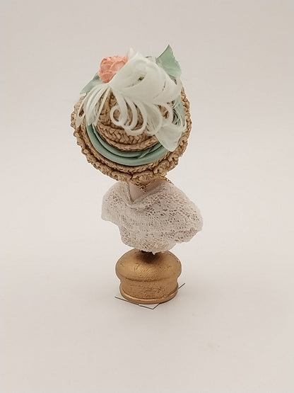 Porcelain Victorian Lady Bust, Completed