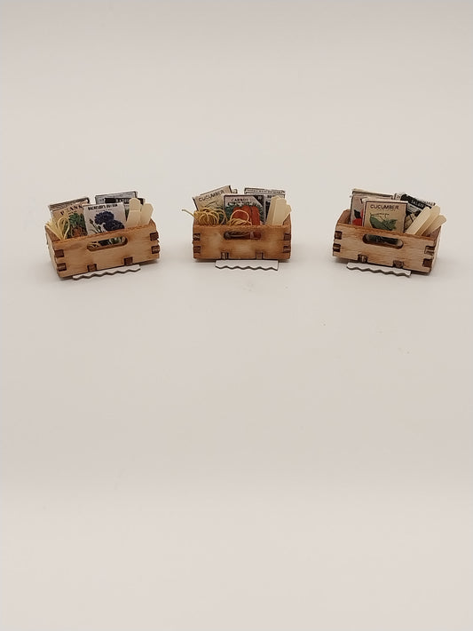 Box Of Packets Of Seeds, Assorted, 1pc