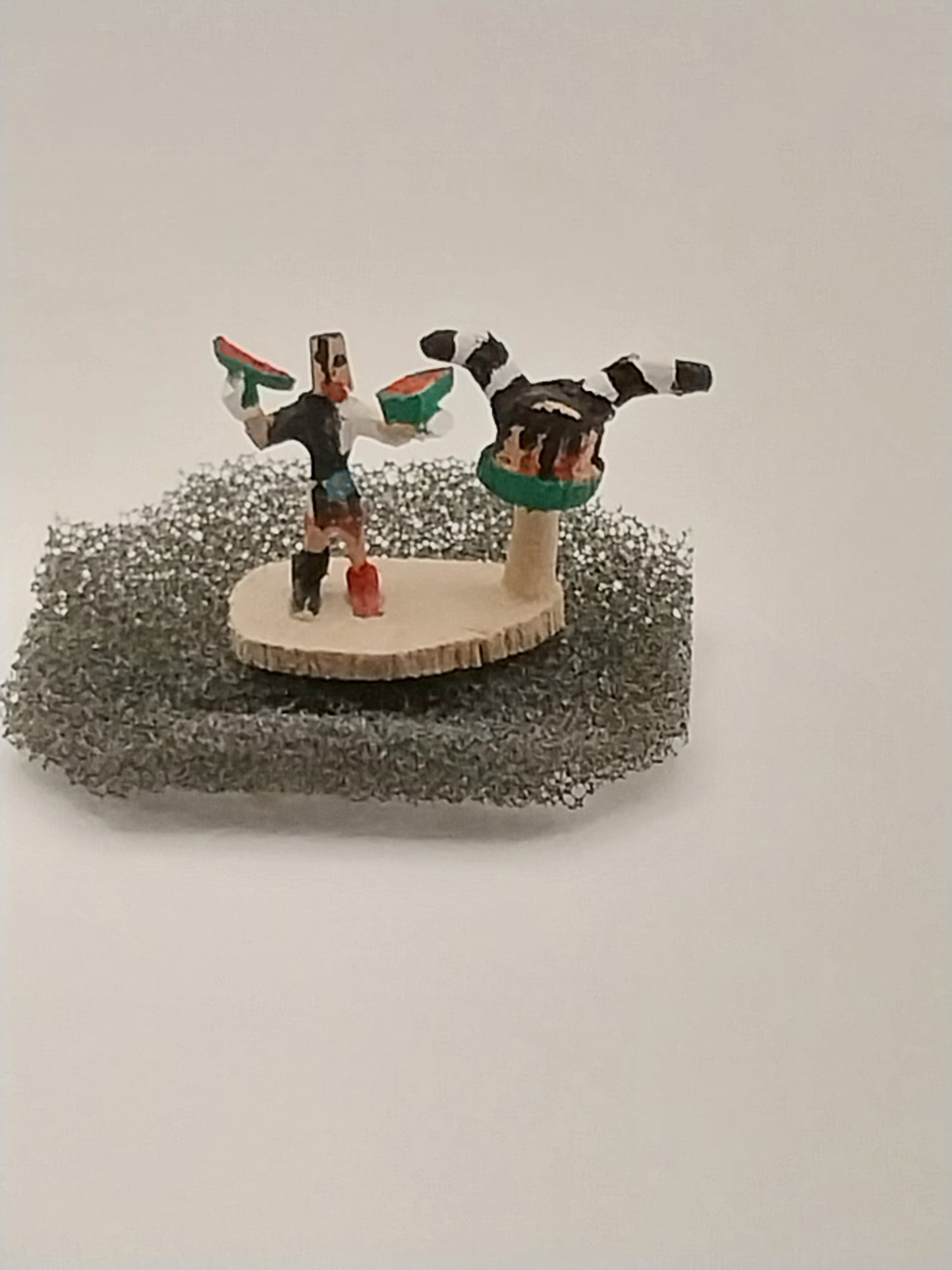 Kachina Doll, Clown Dancer With Mask, Micro Mini