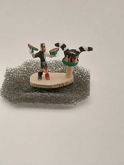 Kachina Doll, Clown Dancer With Mask, Micro Mini