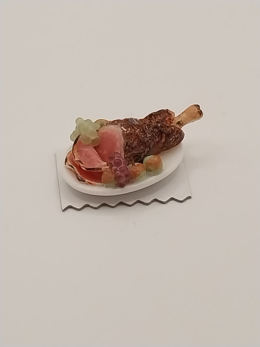 1/2" Scale Ham On Platter