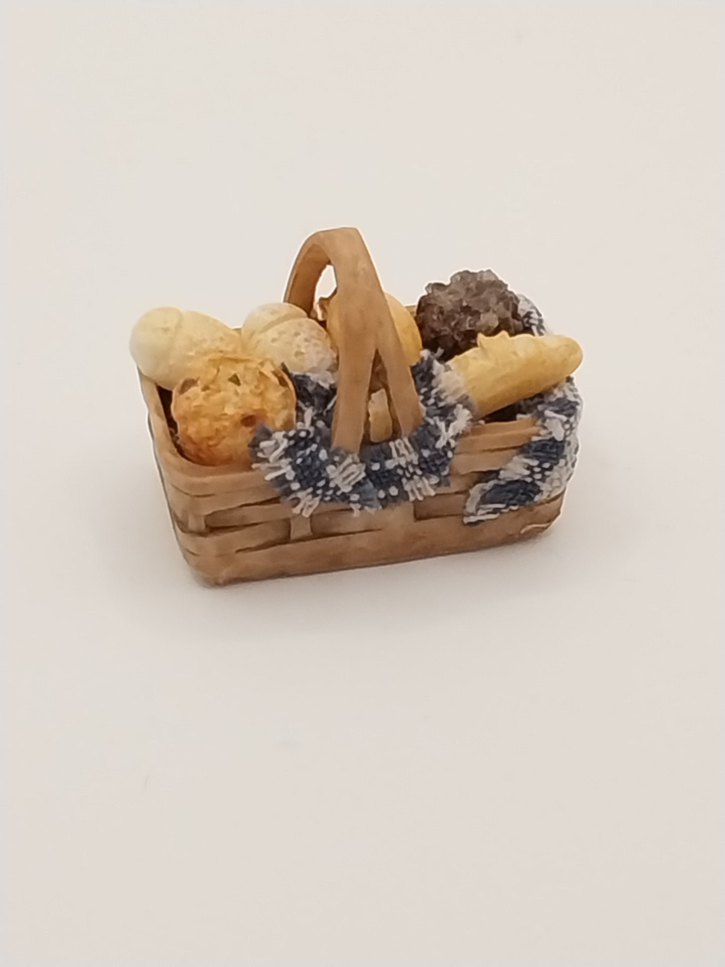 Rectangular Basket Filled with Breads, Small