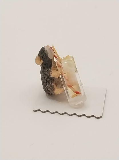 Mouse Drinking Lemonade