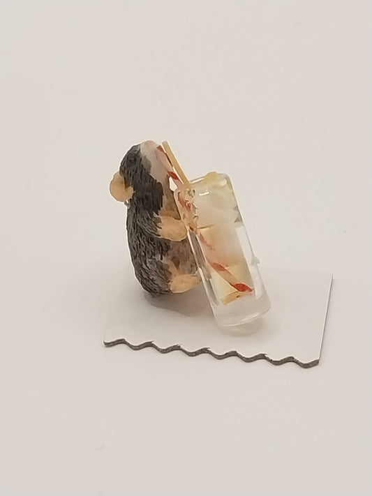 Mouse Drinking Lemonade