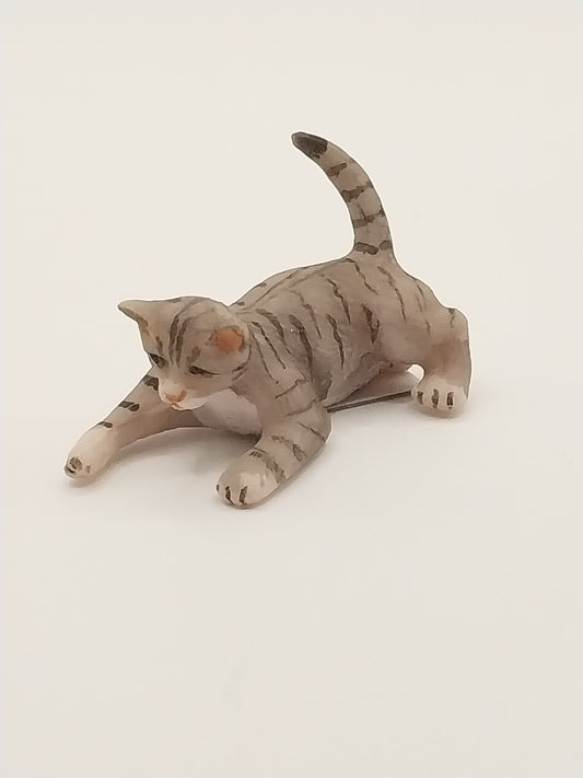 Cat Playing, Gray