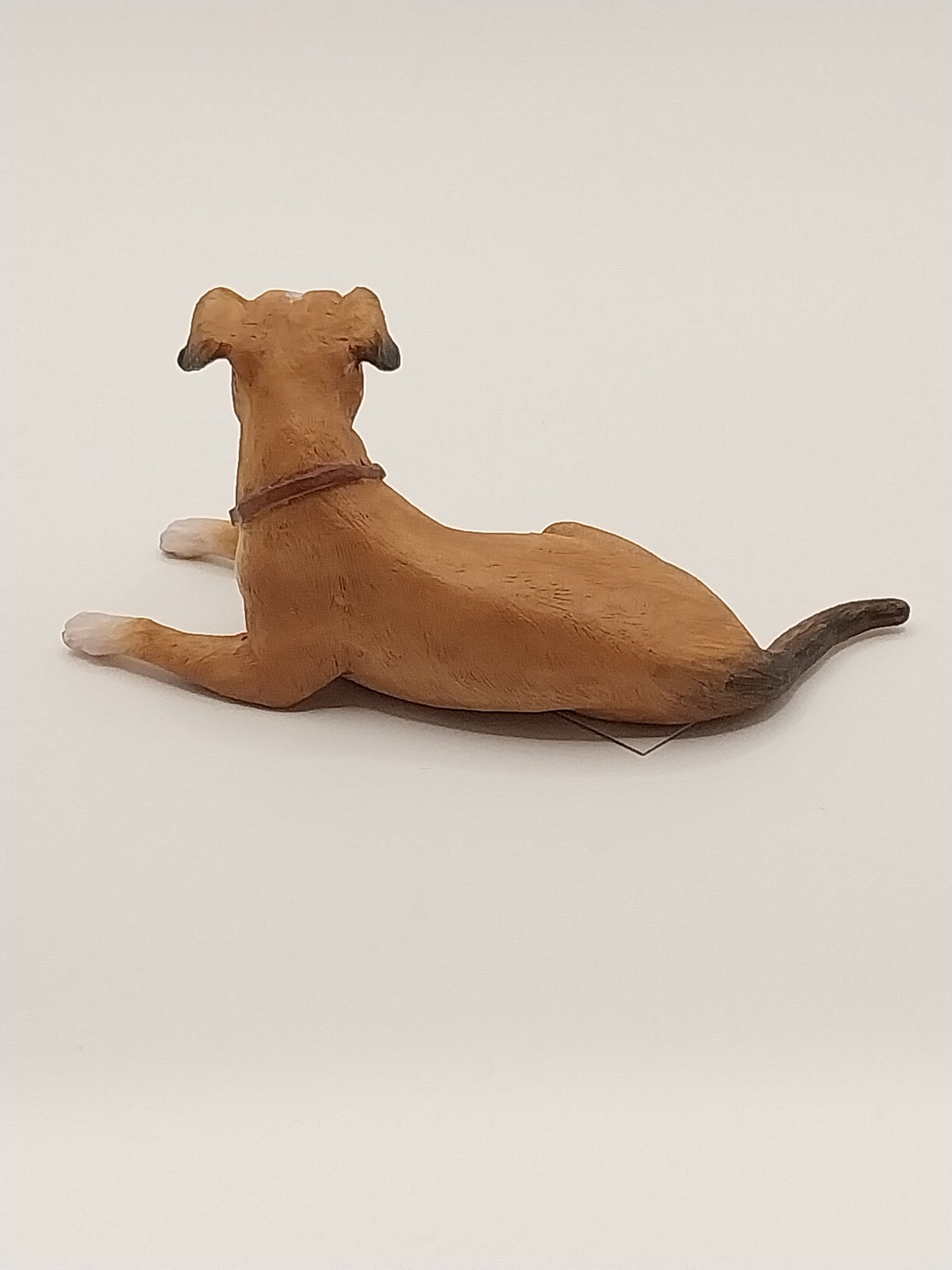 Great Dane Puppy Dog, Laying, Brown & White