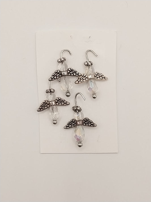 Angel Ornaments, Handmade, 4pc