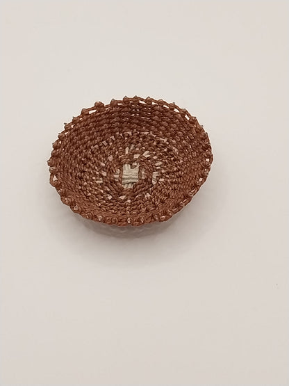 Wicker Basket, Brown, Handmade