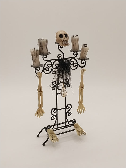 Halloween Skeleton Candelabra