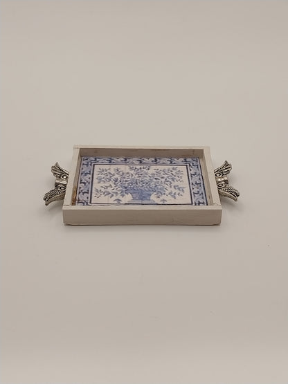 Serving Tray, Delft Tile
