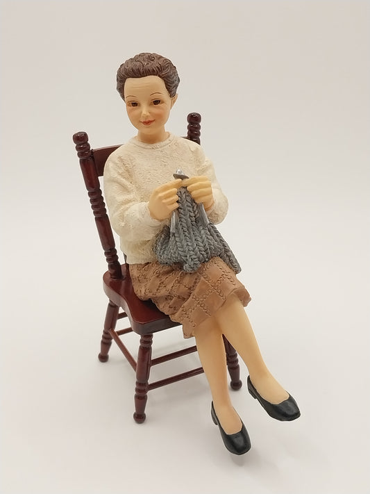 Grandmother June Doll, Sitting, Resin
