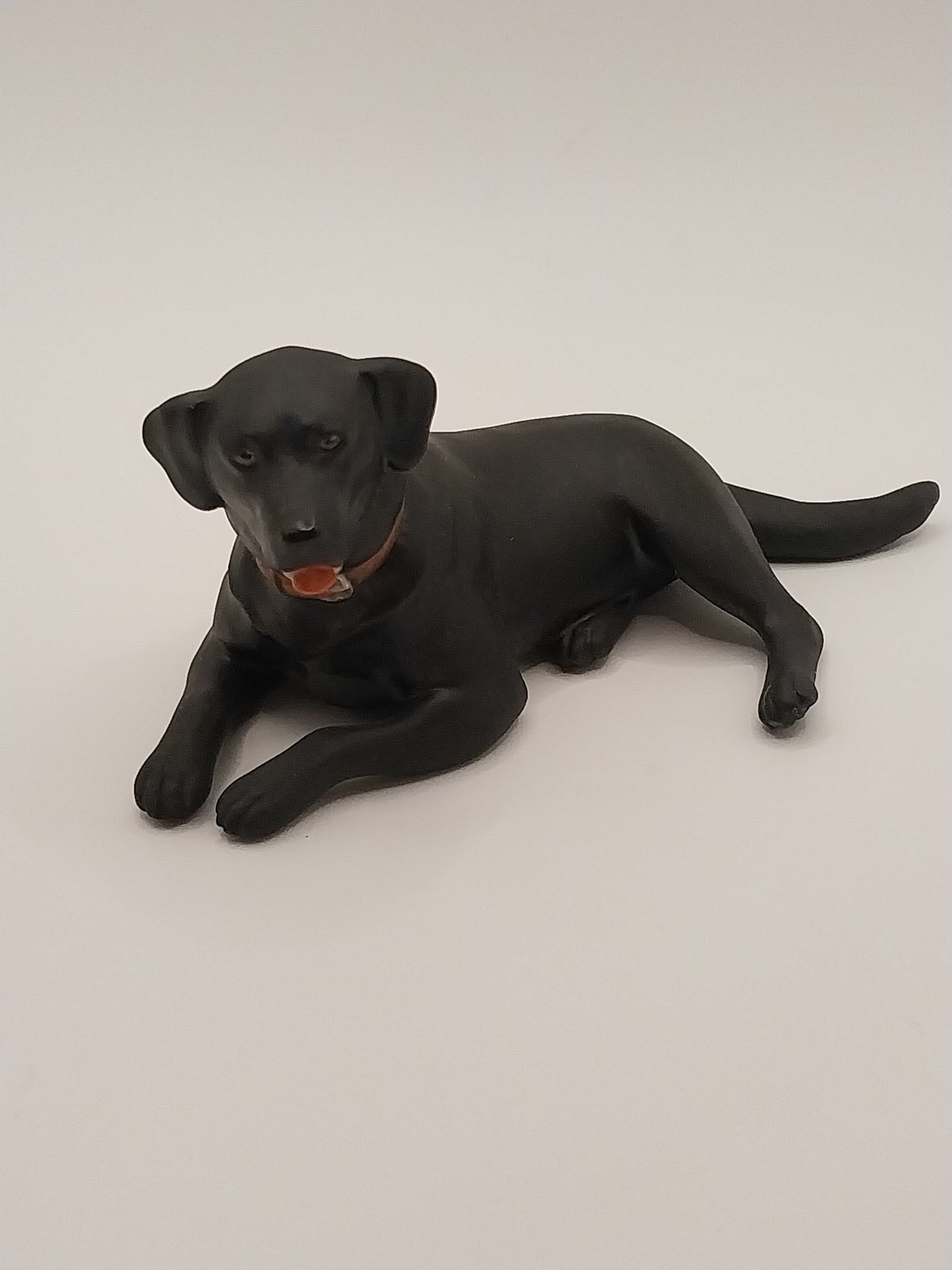 Labrador Retriever Dog, Black, Porcelain