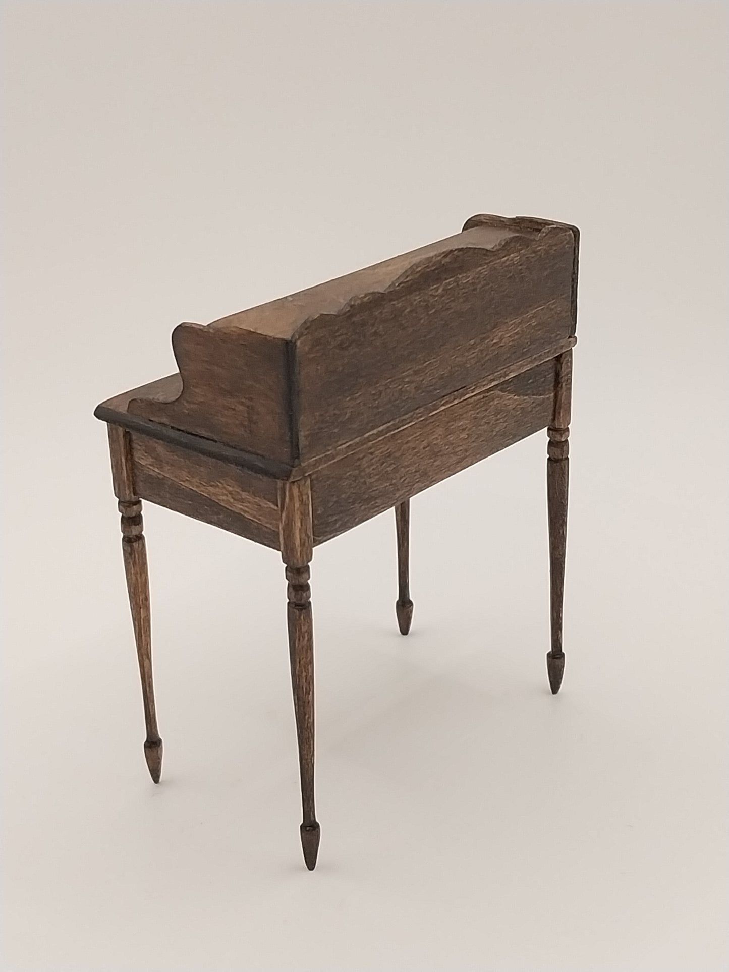 Colonial Spindle Desk With Drawers, Walnut