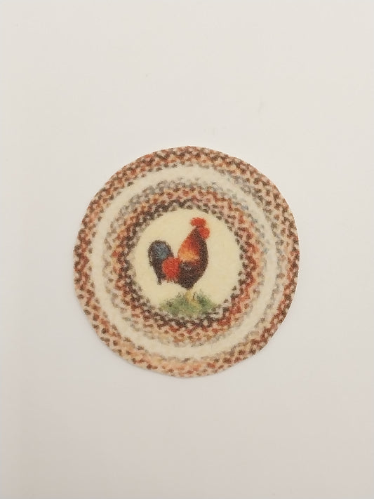1/4" Scale Rooster Rug