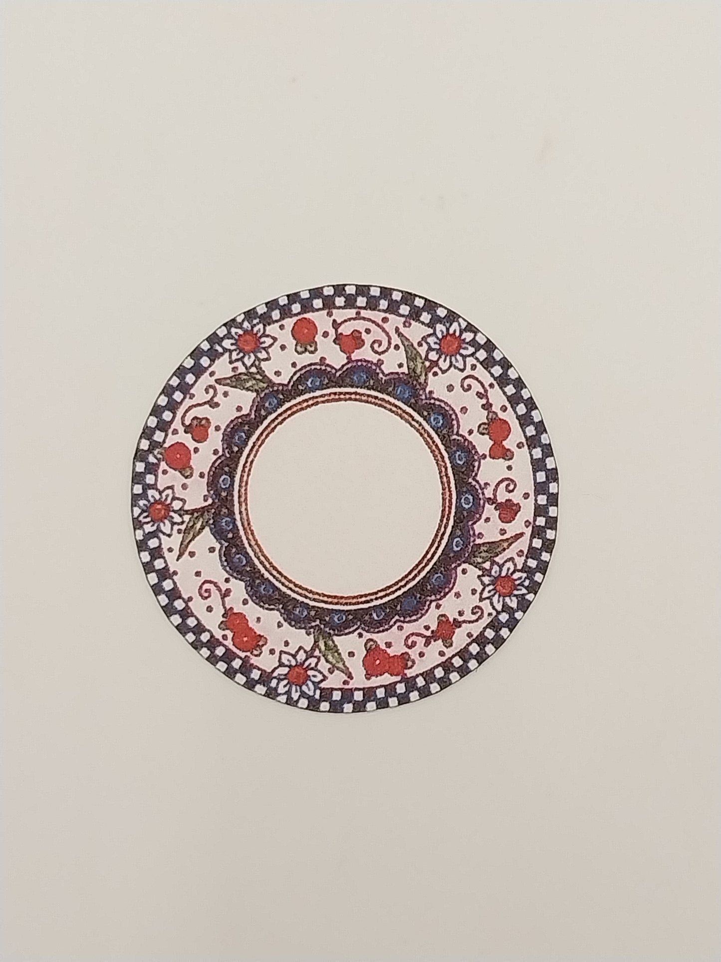 1/4" Scale Kitchen Rug, Florals