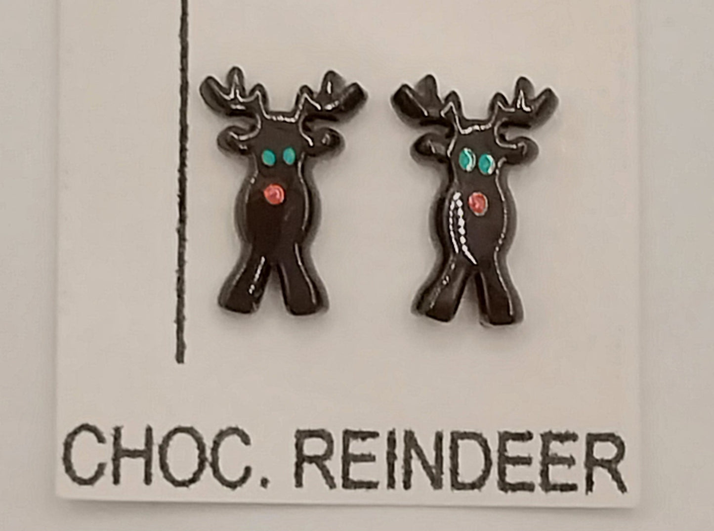 1/4" Scale Chocolate Reindeers, 2pc
