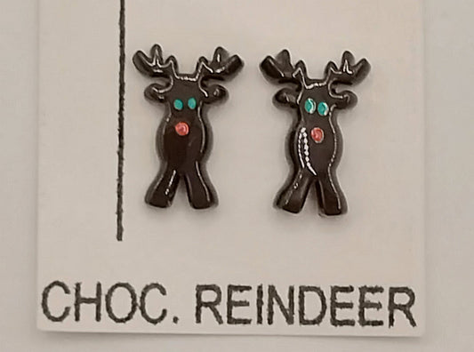 1/4" Scale Chocolate Reindeers, 2pc