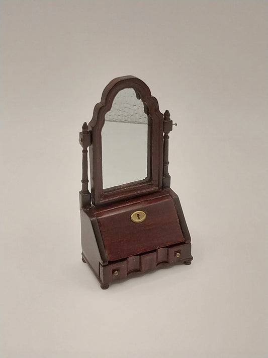 Dresser Box with Mirror, Mahogany