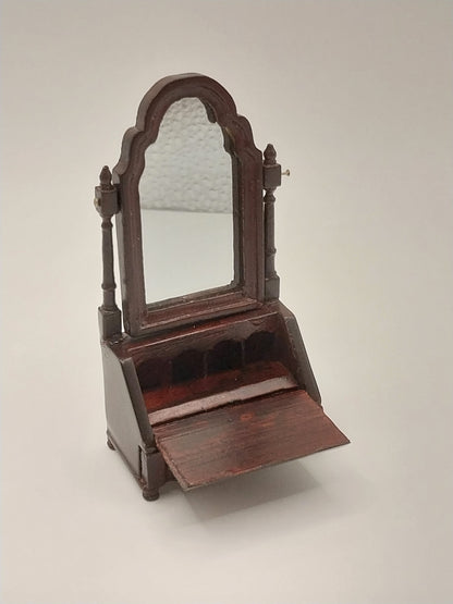 Dresser Box with Mirror, Mahogany