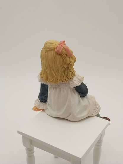 Little Girl Tammy Doll, Sitting, Resin