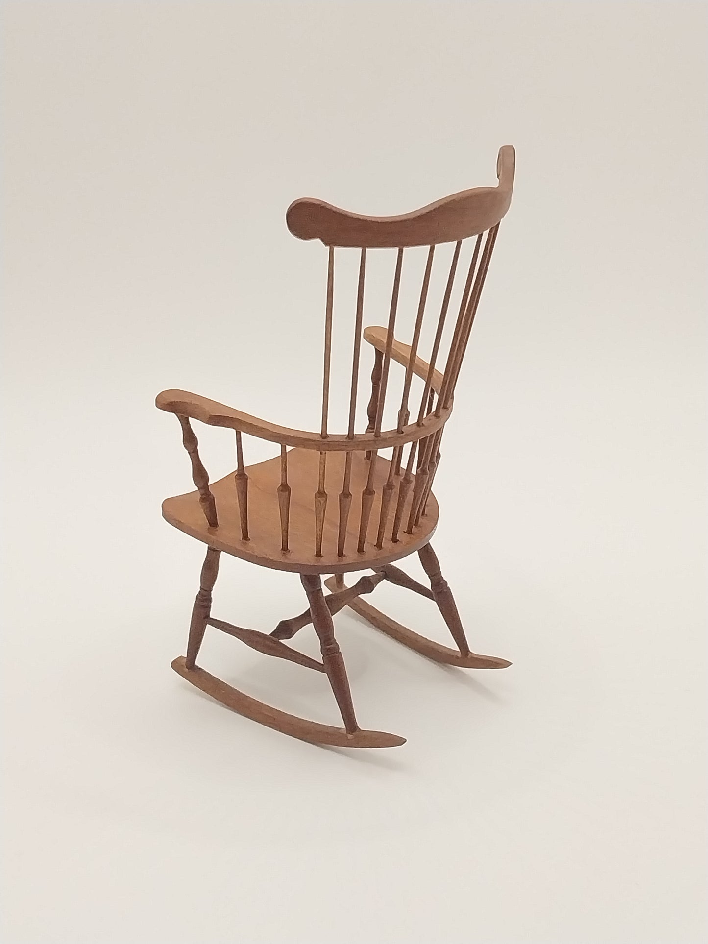 Double Comb Back Rocking Chair, Cherry, Signed