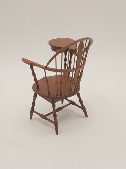 Wheelback Windsor Writing Chair, Cherry, Signed