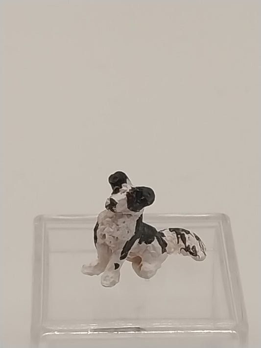 1/4" Scale Collie Dog, Black & White