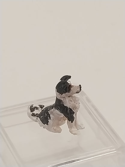 1/4" Scale Collie Dog, Black & White