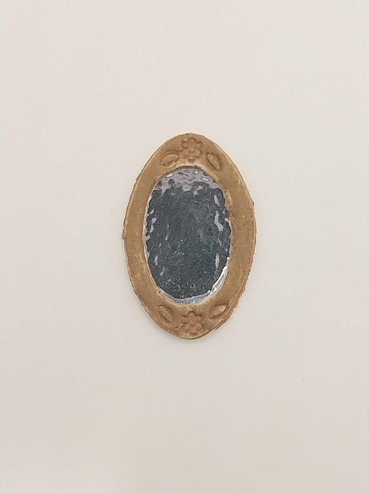 1/4" Scale Oval Mirror, Sculpted