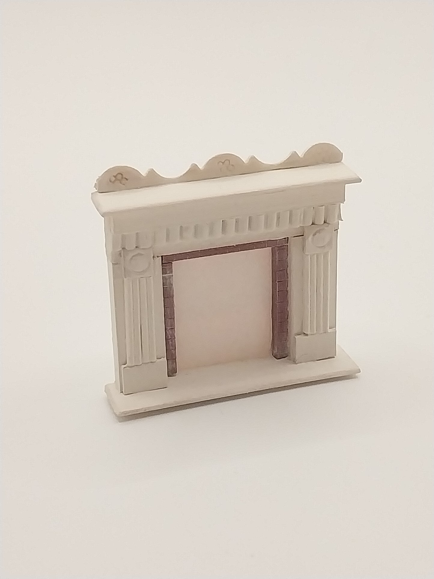 1/4" Scale Fireplace With Candlesticks
