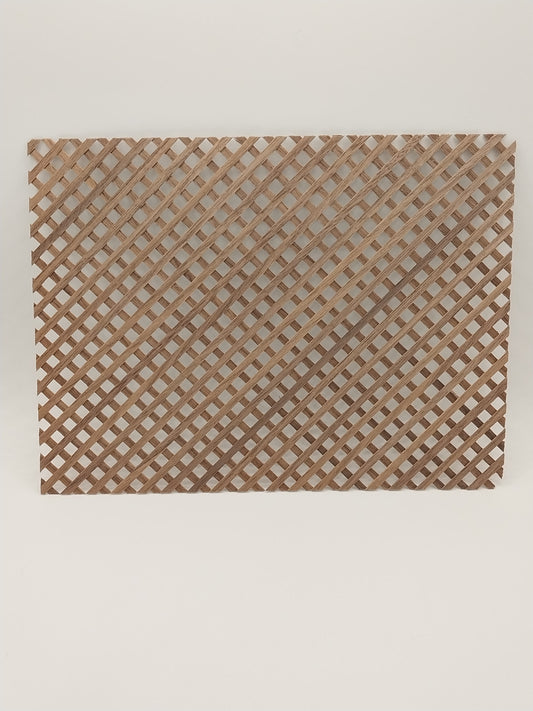 CCB0796, Lattice Panel, Dark Real Wood