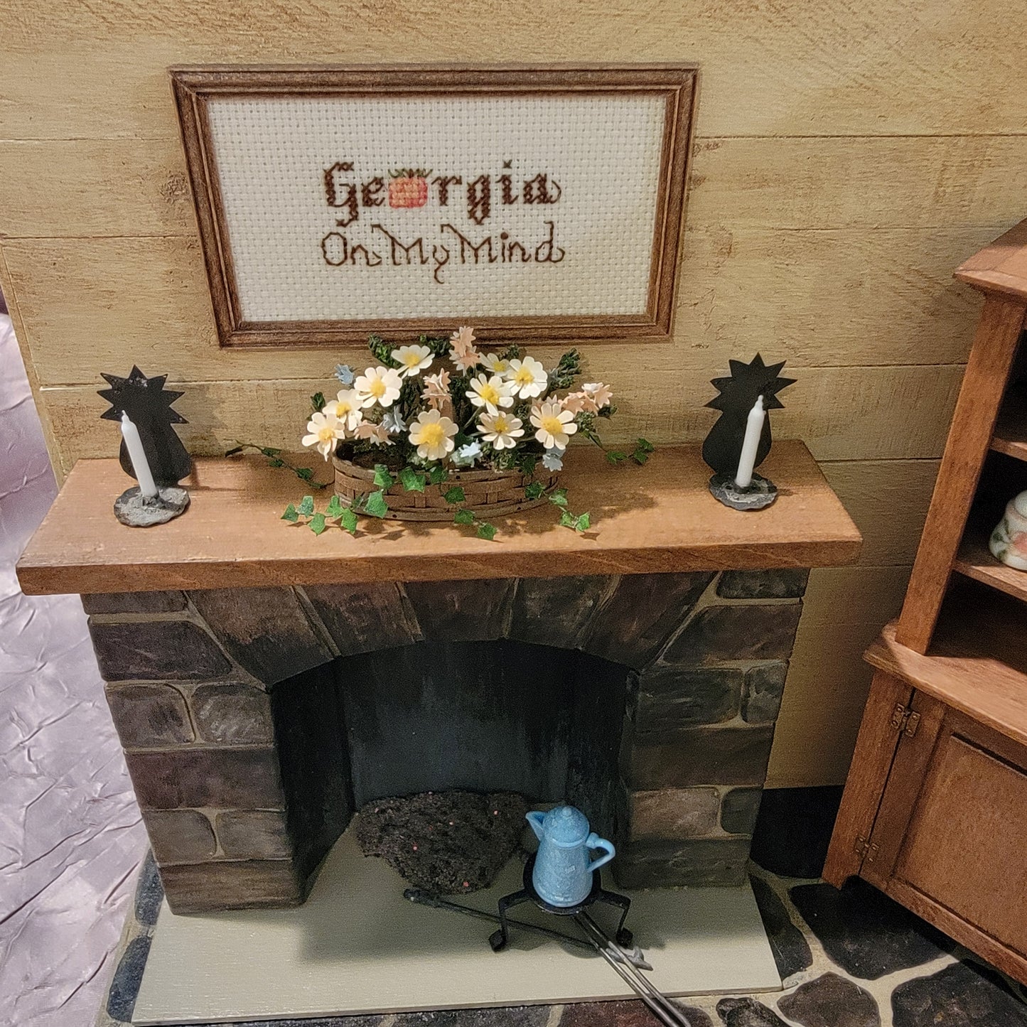 Georgia Country Farmhouse Corner Vignette