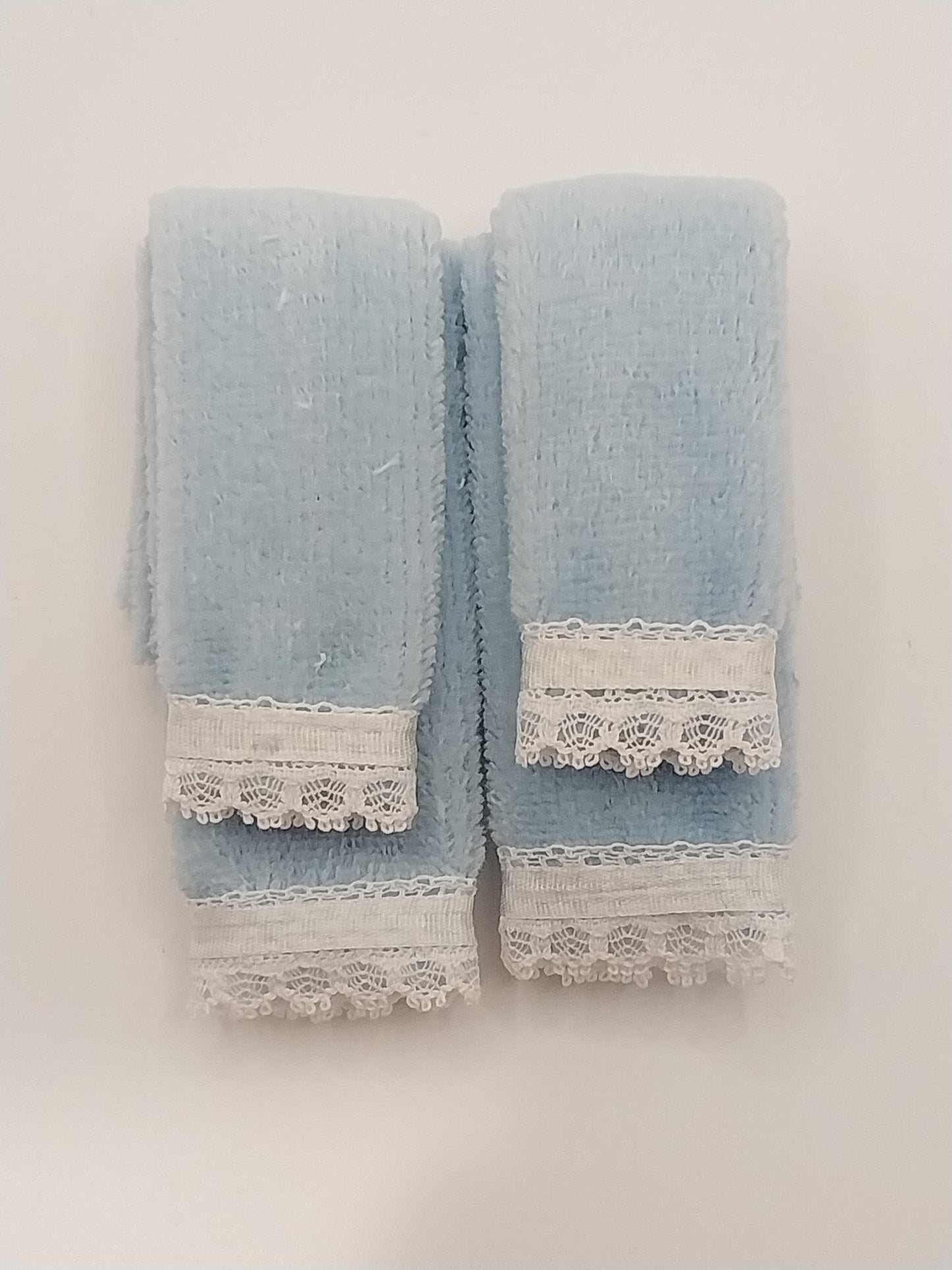Bath Towel Set, Blue, 4pc