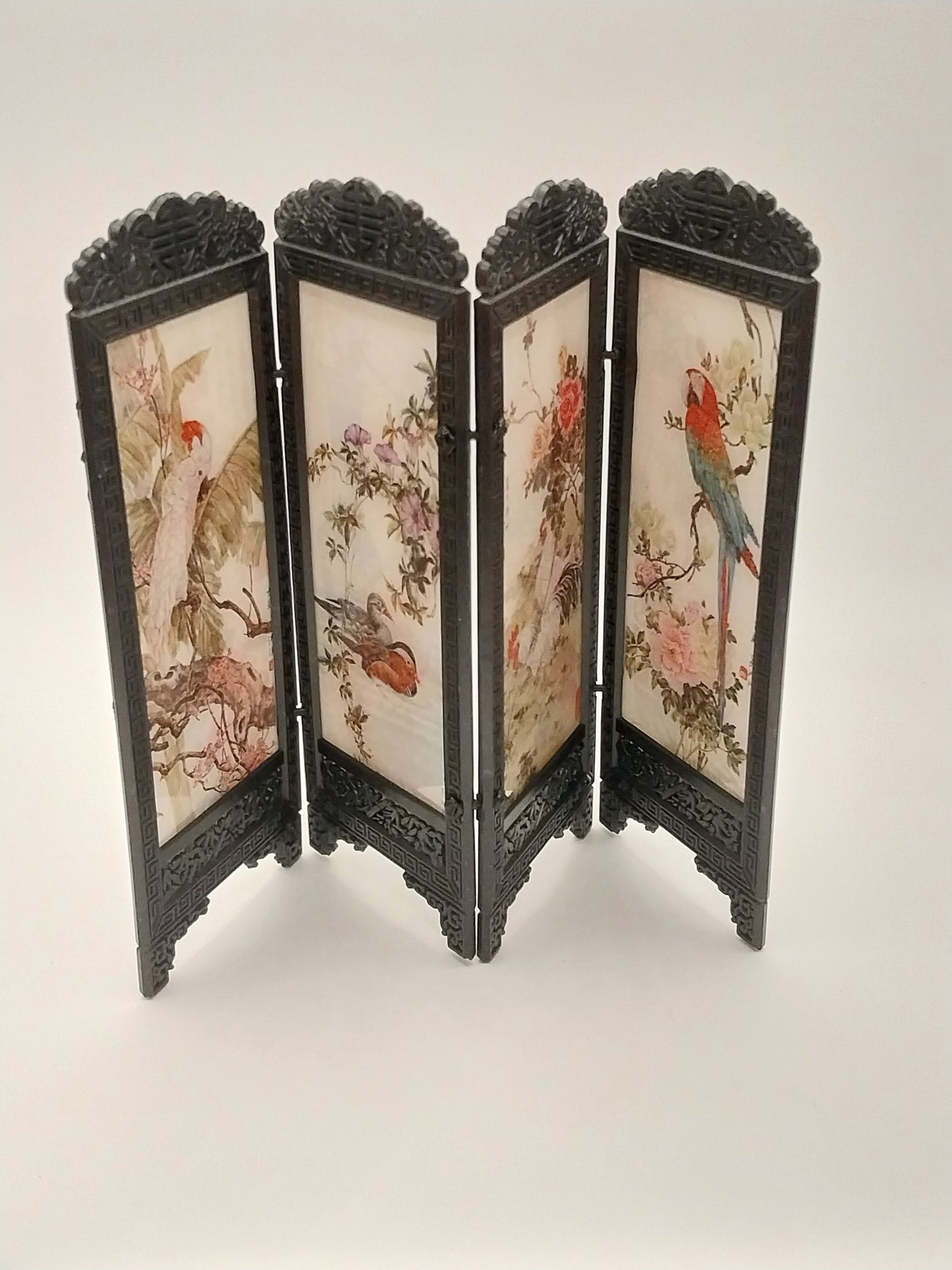 Chinese Screen, Flowers & Birds