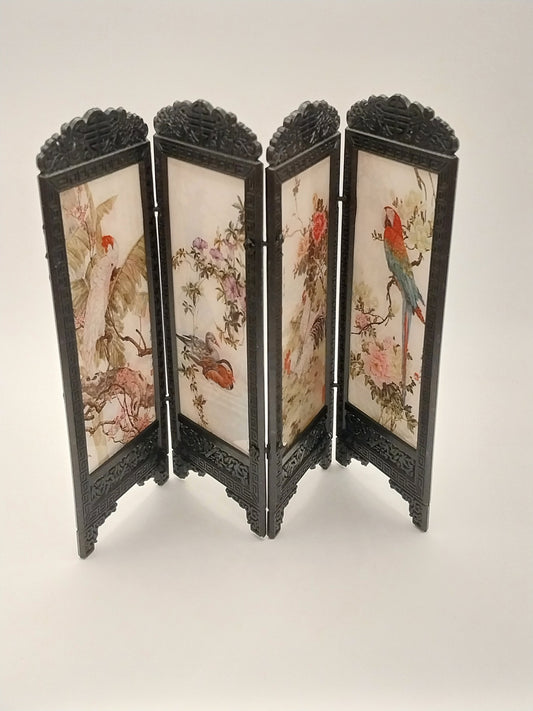 Chinese Screen, Flowers & Birds