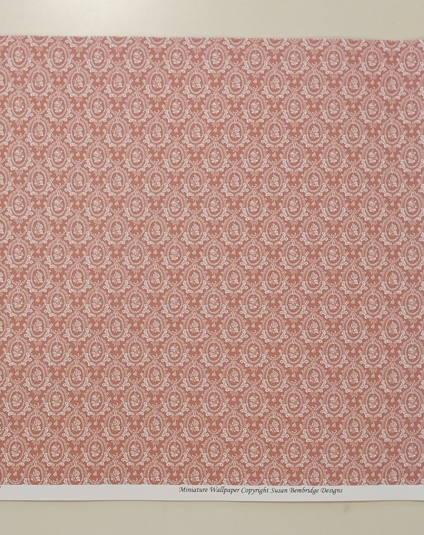 Eugenie, Old Rose, Susan Bembridge Designs Wallpaper