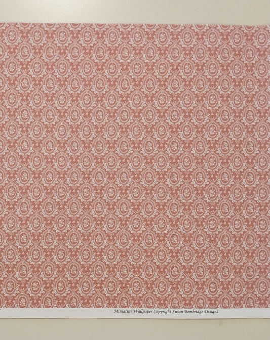 Eugenie, Old Rose, Susan Bembridge Designs Wallpaper