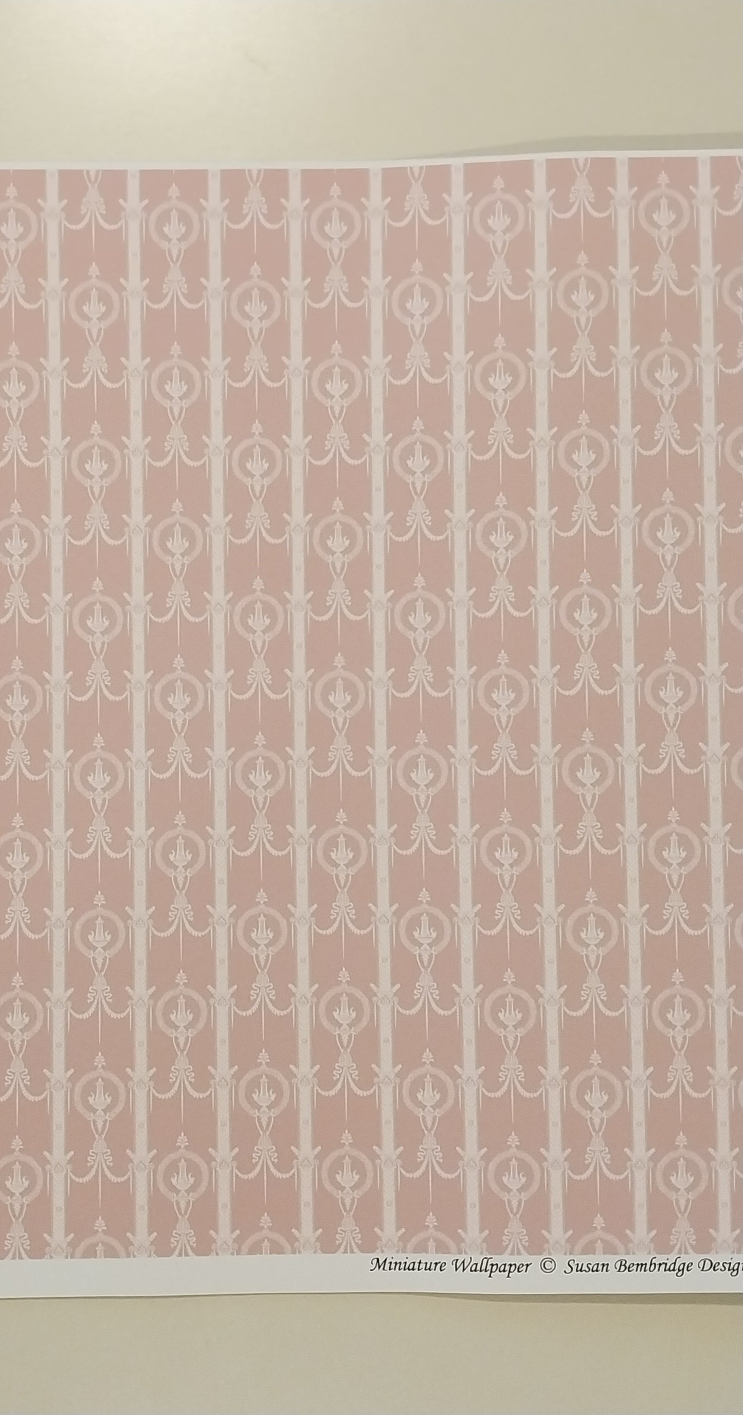 Portman, Pink Swag Wallpaper