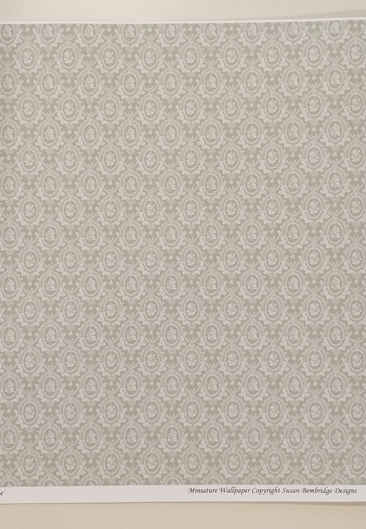 Eugenie, Celadon, Susan Bembridge Designs Wallpaper