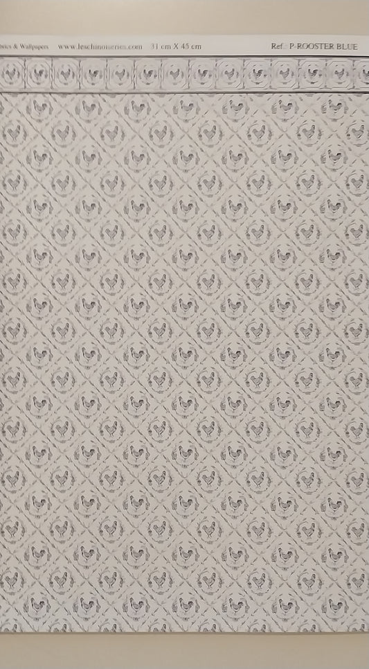 Rooster Blue Wallpaper