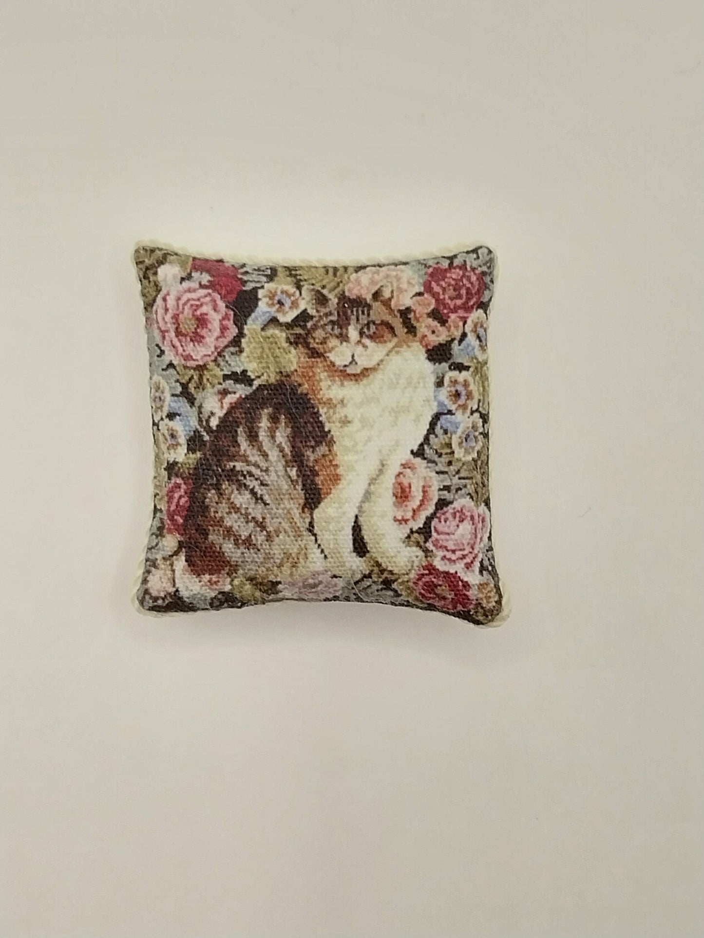 Pillow, Cat Floral