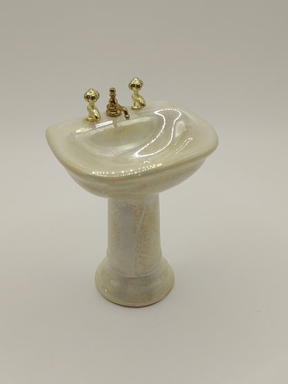 Marbleized Bathroom Set, 4pc