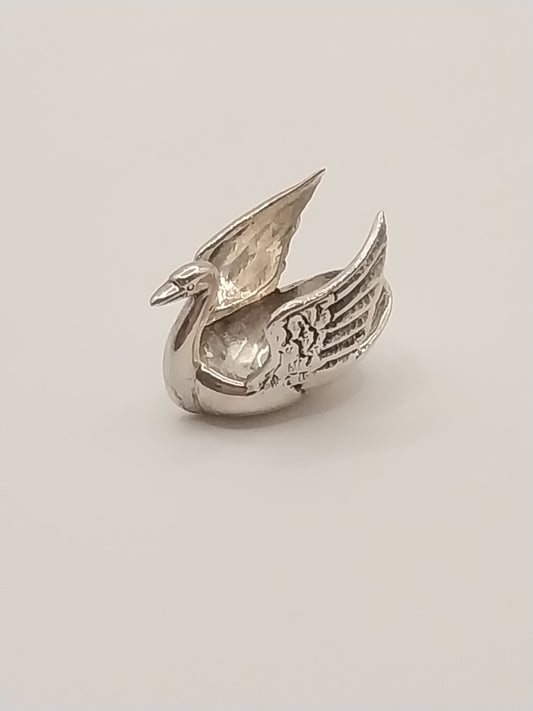 Swan Bowl, Sterling Silver