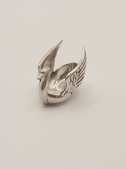 Swan Bowl, Sterling Silver